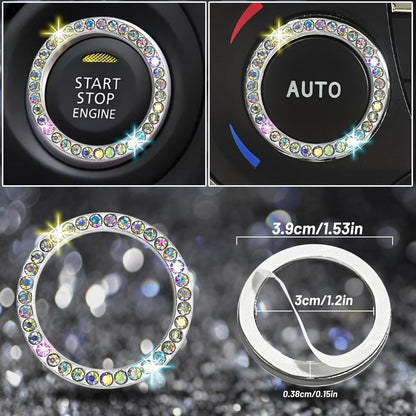NBTEPEM 27-Piece Bling Car Accessories Set - Universal Fit Steering Wheel Covers, License Plate Frames, Phone Holder, Car Fast Charger, Coasters (Pink)