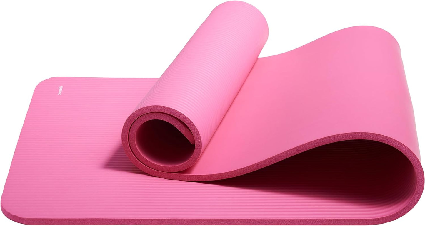 Amazon Basics Dicke Übungs-Yogamatte mit Tragegurt