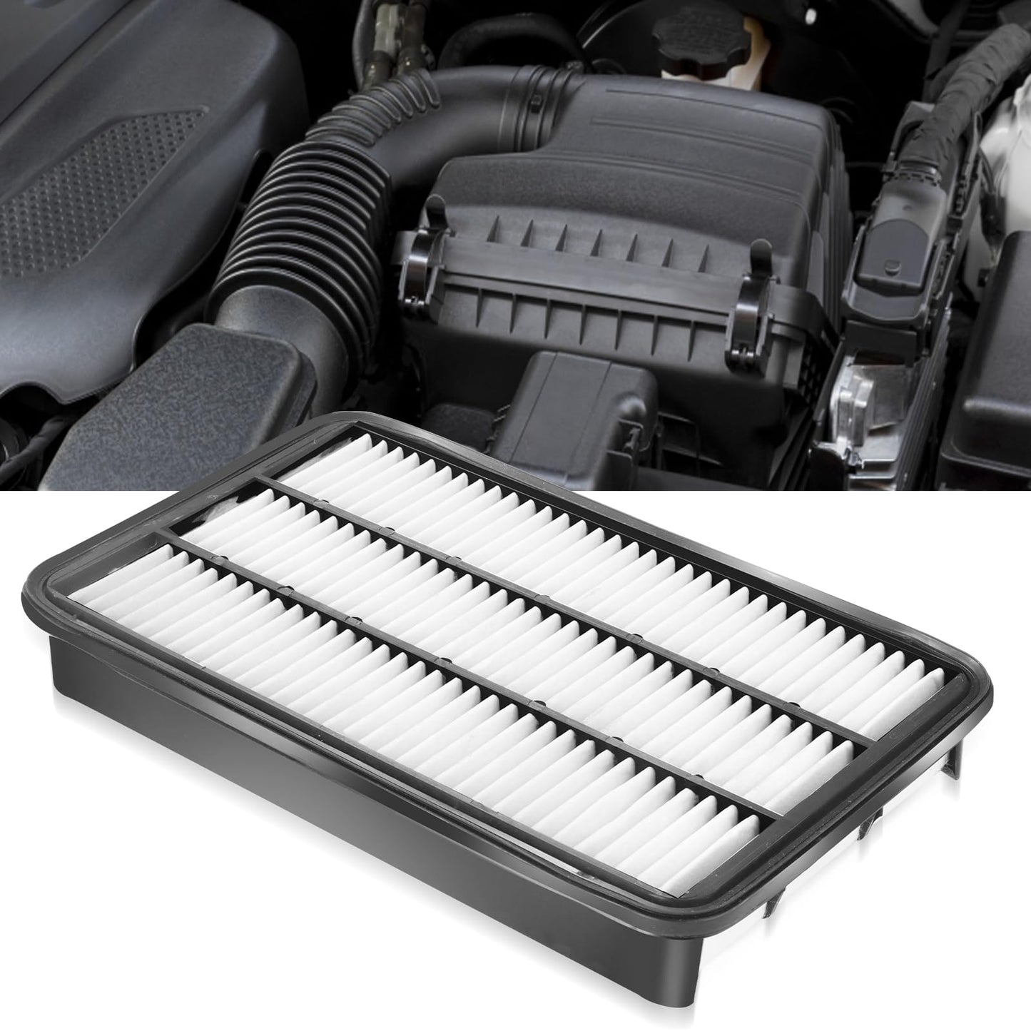 CA10262 Engine Air Filter Fit Ford Expedition/F150/F250/F350 (2007-2021) & Lincoln Navigator Replaces FA1883, 7C3Z9601A, A35642