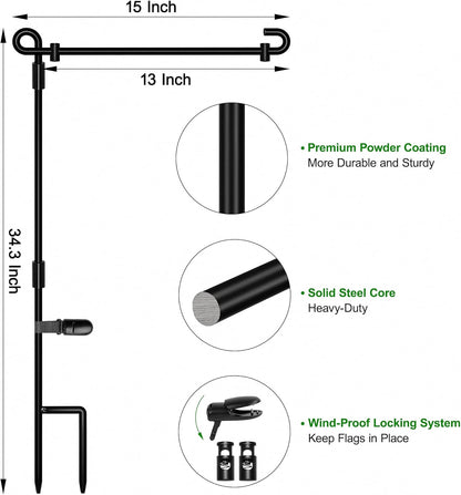 Elevate Your Garden's Curb Appeal with the HOOSUN Garden Flag Stand