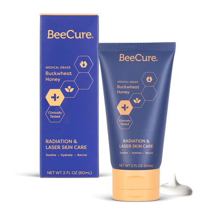 Radiation & Laser Skin Care Cream - Calendula Cream and Natural Buckwheat Honey Hydrating Skin Moisturizer to Soothe and Calm Skin After Sunburn or Skin Redness for Sensitive Skin - 2 fl oz