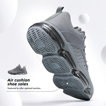 Mens Running Shoes Air Low Top Comfort Walking Lace Up Sneakers Breathable Fashion Tennis Sport Gym Fitness Cross Trainers