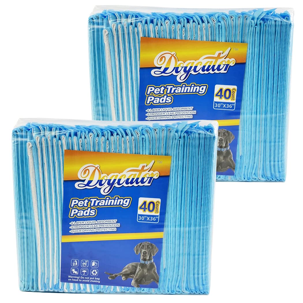 Dogcator Dog Pee Pads Extra Large 30"x36", 30 Count Super Absorbent Pee Pads for Dogs, Disposable Urine Bed Pads for Doggie, Thicken XXL Puppy Pads, Piddle Pads X-Large for Indoor, Outdoor Use
