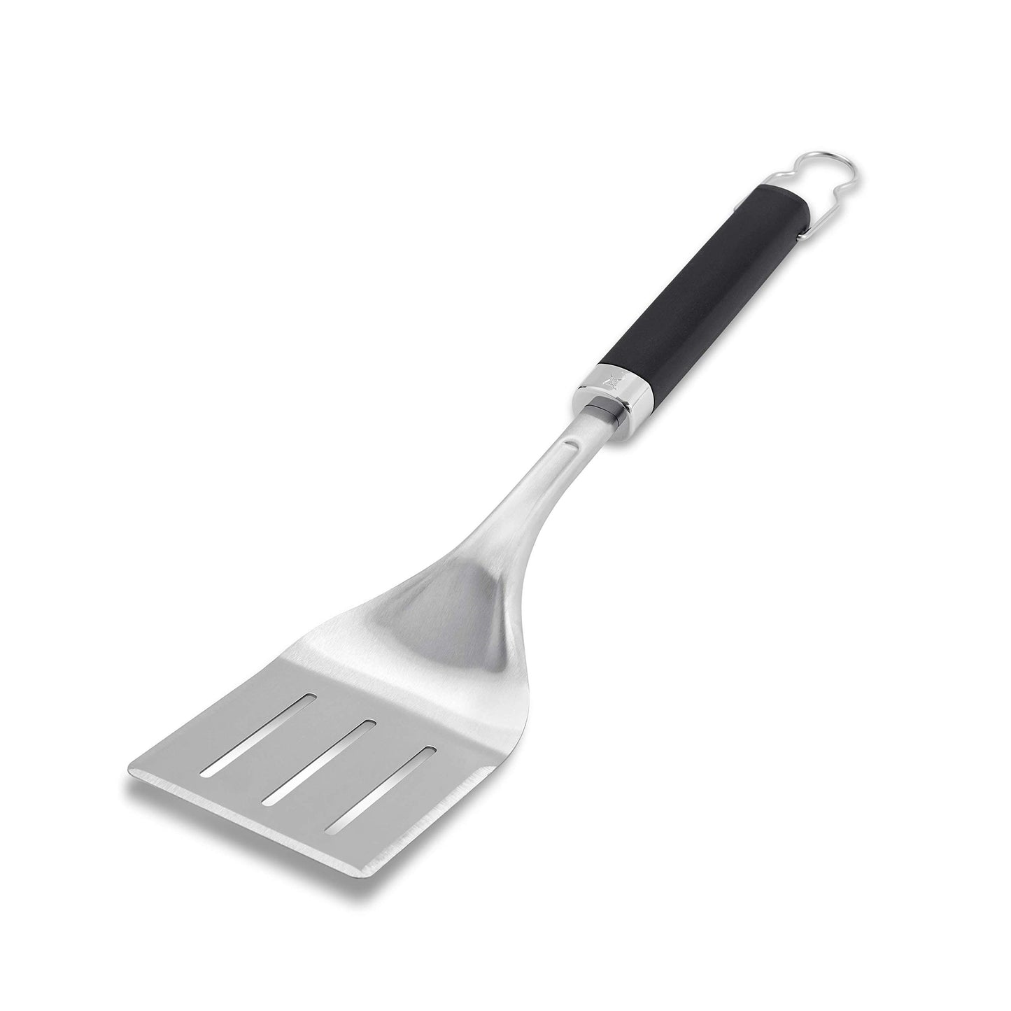 Weber Precision 3‑Piece Grilling Tool Set – Stainless Steel Tongs, Spatula & Silicone Basting Brush with Non‑Slip Handles and Hands‑Free Locking - Grill Accessory Kit