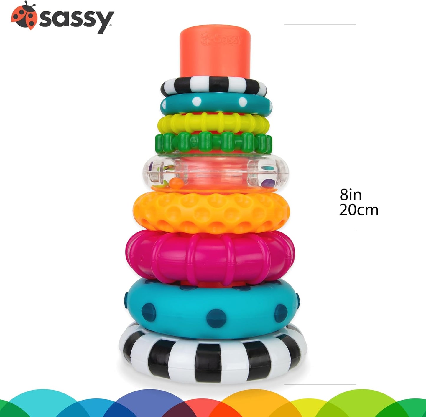 Sassy Stacks of Circles: A Fun and Educational STEM Toy for Little Ones