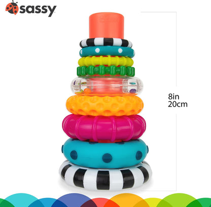 Sassy Stacks of Circles: A Fun and Educational STEM Toy for Little Ones