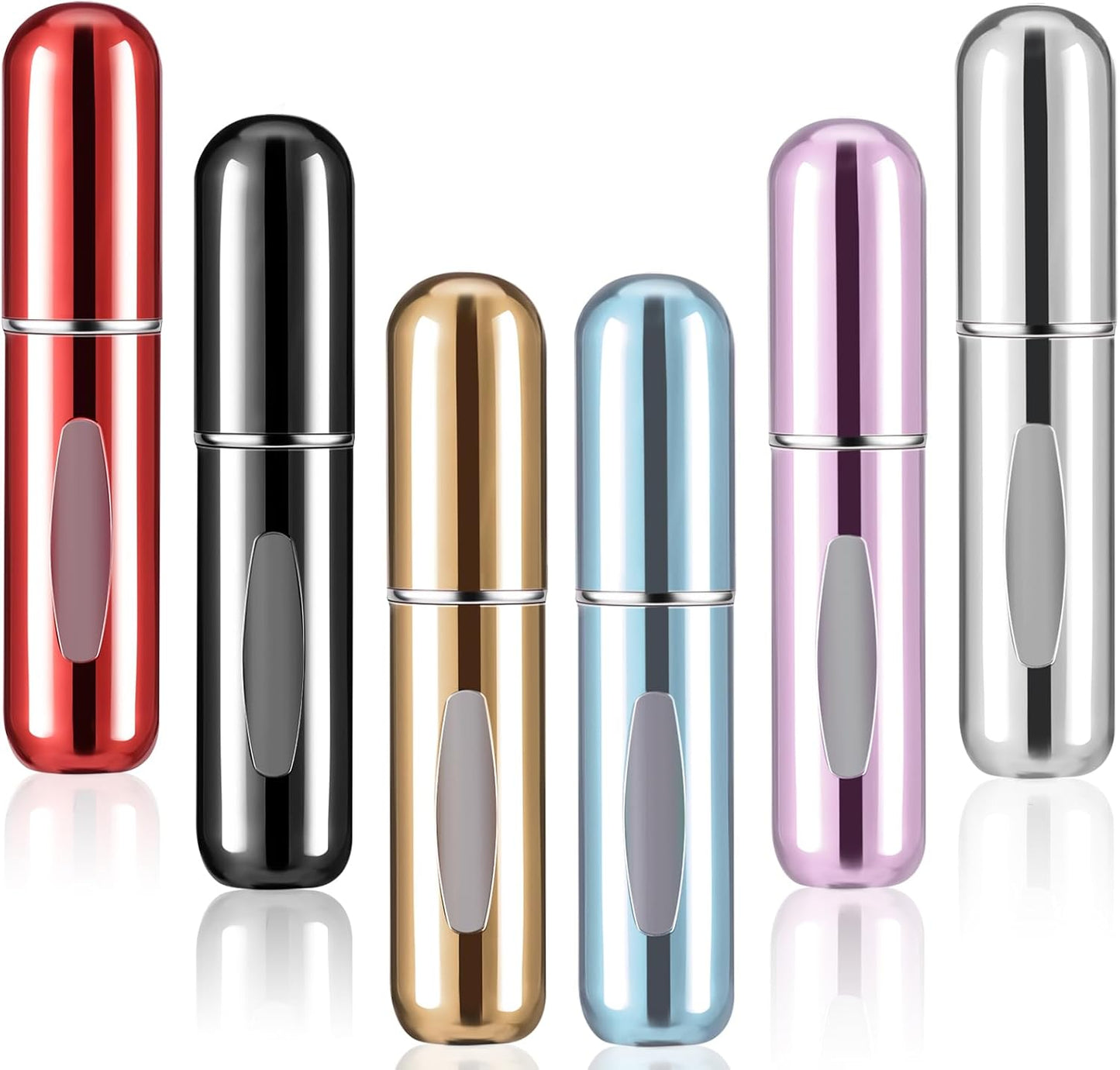 6 PCS Mini Perfume Atomizer Bottles,5ml Spray Container,Portable Size Refillable Pump for Traveling and Outgoing