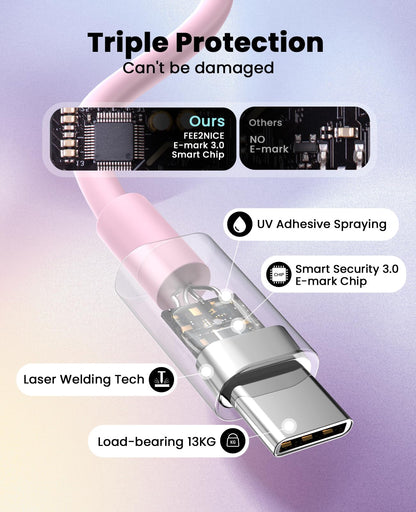 iPhone Ladegerät Schnelllade-2er-Pack Typ C Wandladegerät mit 2er-Pack [1,8 m & 3 m] langem USB C auf Lightning Kabel für iPhone 14/13/12/12 Pro Max/11/Xs Max/XR/X, AirPods Pro