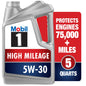 Mobil 1 Advanced Fuel Economy Full Synthetic Motor Oil 0W-20, 5 Quart