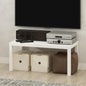 Furinno TOMI TV Stand, 5-Cube Entertainment Center with Open Shelf, Reversible TV Console, for Living Room, Bedroom, Home Office, Green