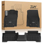 3W Floor Mats for Toyota Tacoma 2024 2025 2026 Double Cab Auto Tran(Not Fit Hybrid & XtraCab), TPE All Weather Custom Fit Floor Liner for Tacoma TRD/SR/SR5/limited Car Liners.