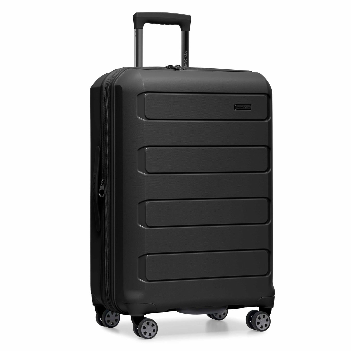 Traveler's Choice Pagosa Hardshell Expandable Luggage with Spinner Wheels, Slate Blue, 3-Piece Set (22/27/30)