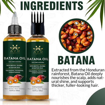 AVD Organics Rosmarinöl für Haarwachstum & Kopfhaut | Mit Biotin angereichert | Haarstärkend, pflegend und voluminös | Mit Jojoba- & Rizinusöl angereichert | GVO-frei 120ml