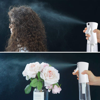 TANSHINE Kontinuierliche Haar Pflanze Mister Sprühflasche Fein Leer Klein Nebelsprühflaschen Nebelsprüher Wasser Alkohol Reinigungs Sprühnebel Flasche für Lockenhaar Styling Produkte,Pflanzen, 200ml,Klar