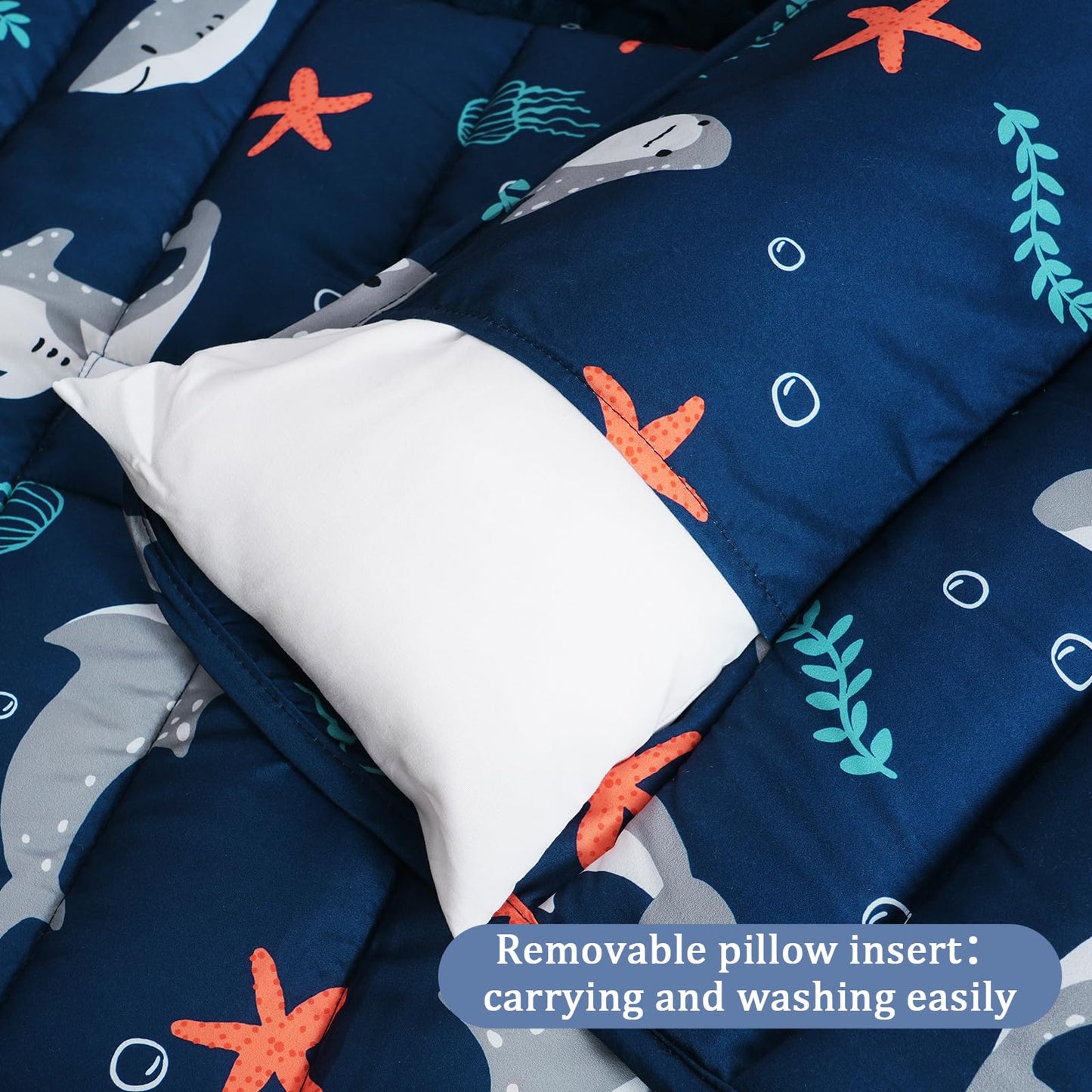 PHF Toddler Nap Mat with Removable Pillow and Minky Blanket, Rollup Design Kids Sleeping Mat, Slumber Bags for Boys, 55"x23" Toddler Sleeping Bag for Daycare Preschool Travel Camping, Space
