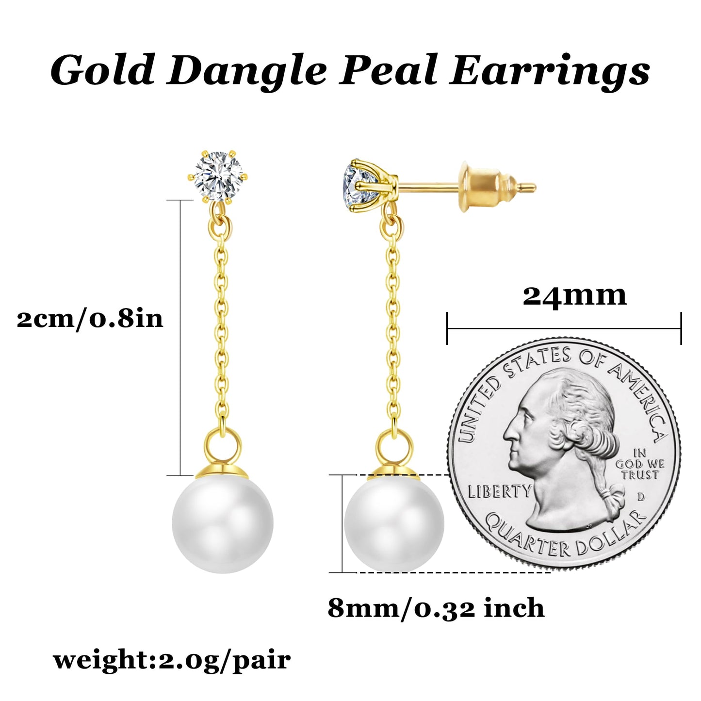 Trinckle Silber Tropfenohrringe mit Perlen, Silber Hängeohrringe für Frauen 5mm Brautperlen Lange Ohrringe für Muttertag, Weiß Boho Accessoires Hochzeitsschmuck, Silber Statement Ohrringe für Abschlussball Geburtstag