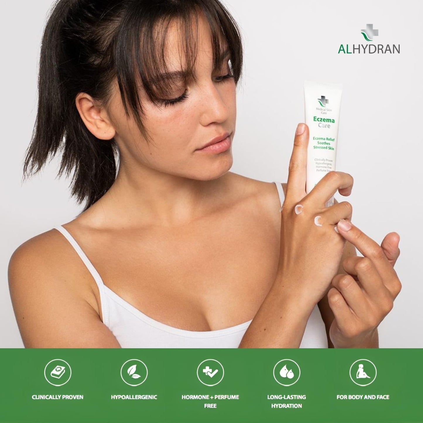 Eczema Care Cream with Pure Aloe Vera Gel | Prevents Eczema Flare-ups | Hypoallergenic & Clinically Proven | 59ml