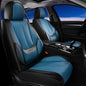 Coverado Car Seat Covers 5 Pieces, Full Set Universal Seat Covers for Cars, Waterproof Nappa Leather Auto Seat Protectors with Head Pillow, Car Interiors Fit for Most Sedans SUV Pick-up Truck, Black