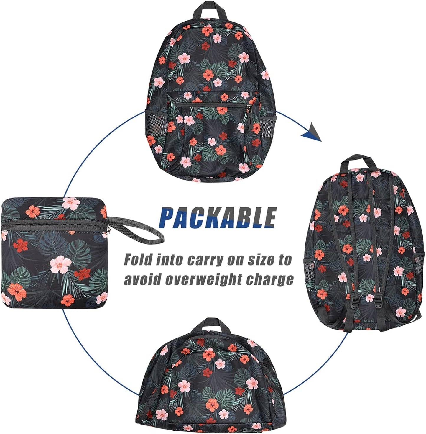 G4Free 20L Lightweight Packable Backpack Foldable Travel Hiking Daypack for Men and Women