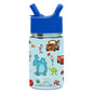 Simple Modern Peppa Pig Kids Tritan Plastic Summit Water Bottle | 12 oz BPA-Free Cup with Covered Leak Proof Straw Lid for Girls, Toddlers | Bubbles