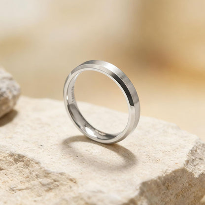 TIGRADE Titanringe 4MM 6MM 8MM 10MM Ehering in Comfort Fit Matt für Herren Damen