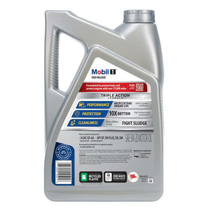 Mobil 1 Advanced Fuel Economy Full Synthetic Motor Oil 0W-20, 5 Quart