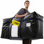 TAILI 69 Gallon Extra Large Storage Bags, XXL Blue Heavy Duty Moving Bags For Storage with Visible Window, Wrap Around Handles, Totes for Space Saving, Alternative to Moving Boxes (2 Pack)