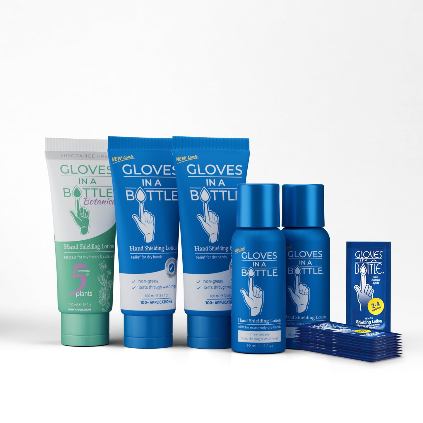 Gloves In A Bottle Shielding Lotion for Dry Itchy Skin, 2 ounce (Pack of 24)