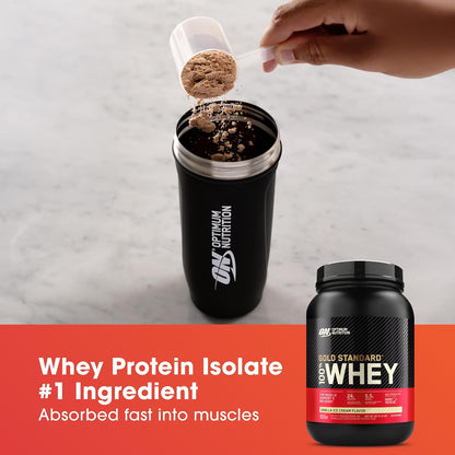 OPTIMUM NUTRITION Gold Standard 100% Whey Protein Powder, Double Rich Chocolate, 2.27kg - [packaging may vary]