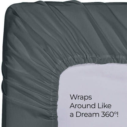 Utopia Bedding Queen Fitted Sheet - Bottom Sheet - Deep Pocket - Soft Microfiber - Shrinkage and Fade Resistant - Easy Care -1 Fitted Sheet Only (Grey)