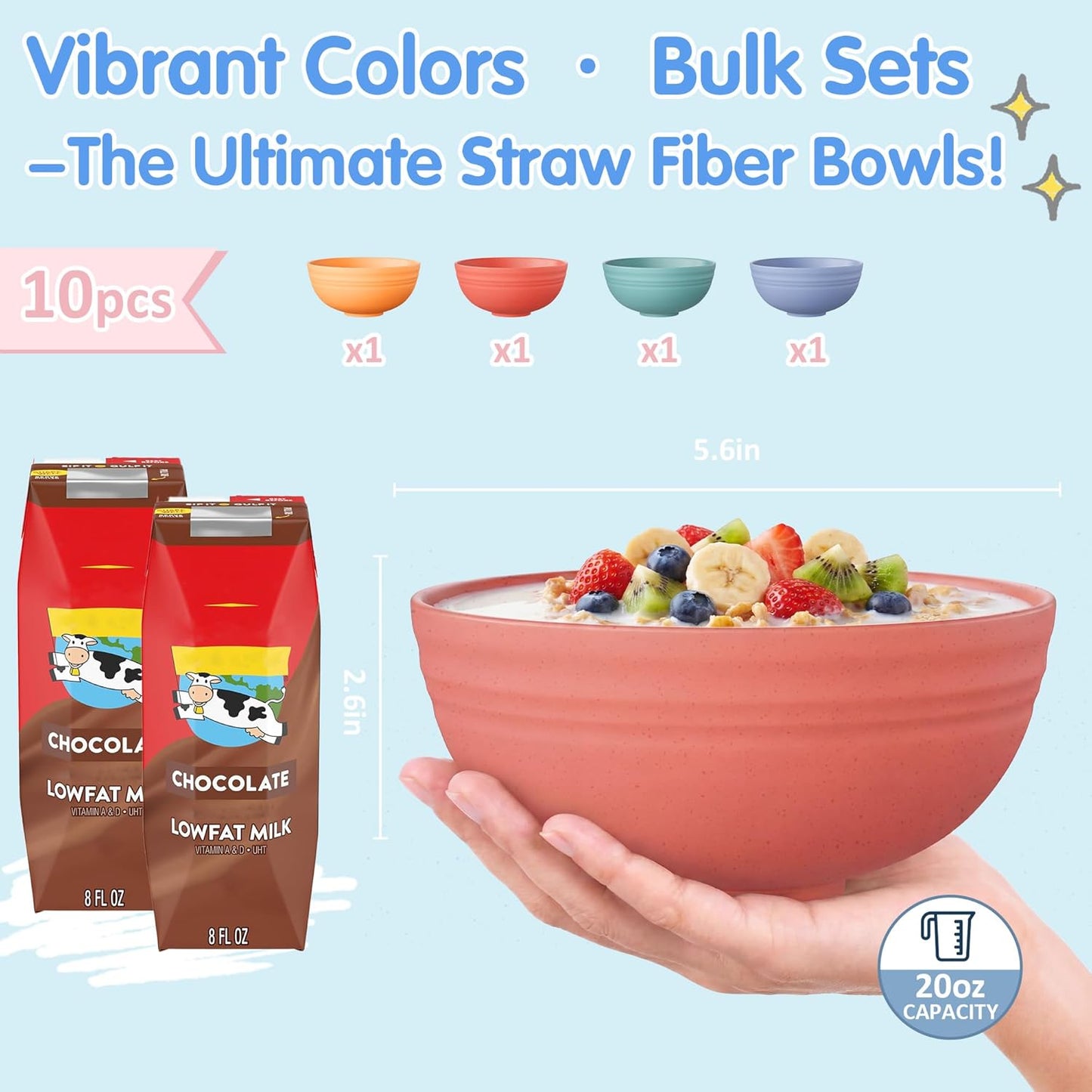Quatish 10 PCS Unbreakable Cereal Bowls: A Game-Changer for Mealtime