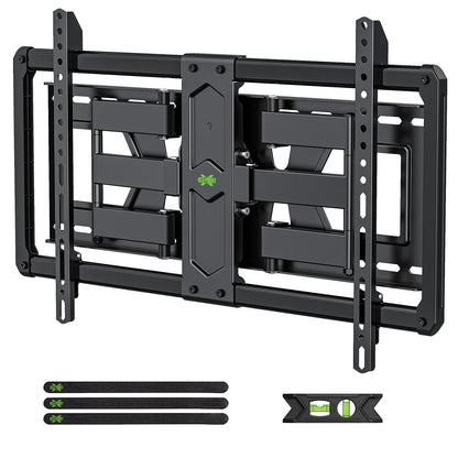 Full Motion TV Wall Mount for Most 37"-84" Flat Screen TV, Swivel or Tilt TV Wall Bracket with Dual Articulating Arms, for 12"-16" Wood Studs, Max VESA 600x400mm, Load 120 lbs by USX MOUNT