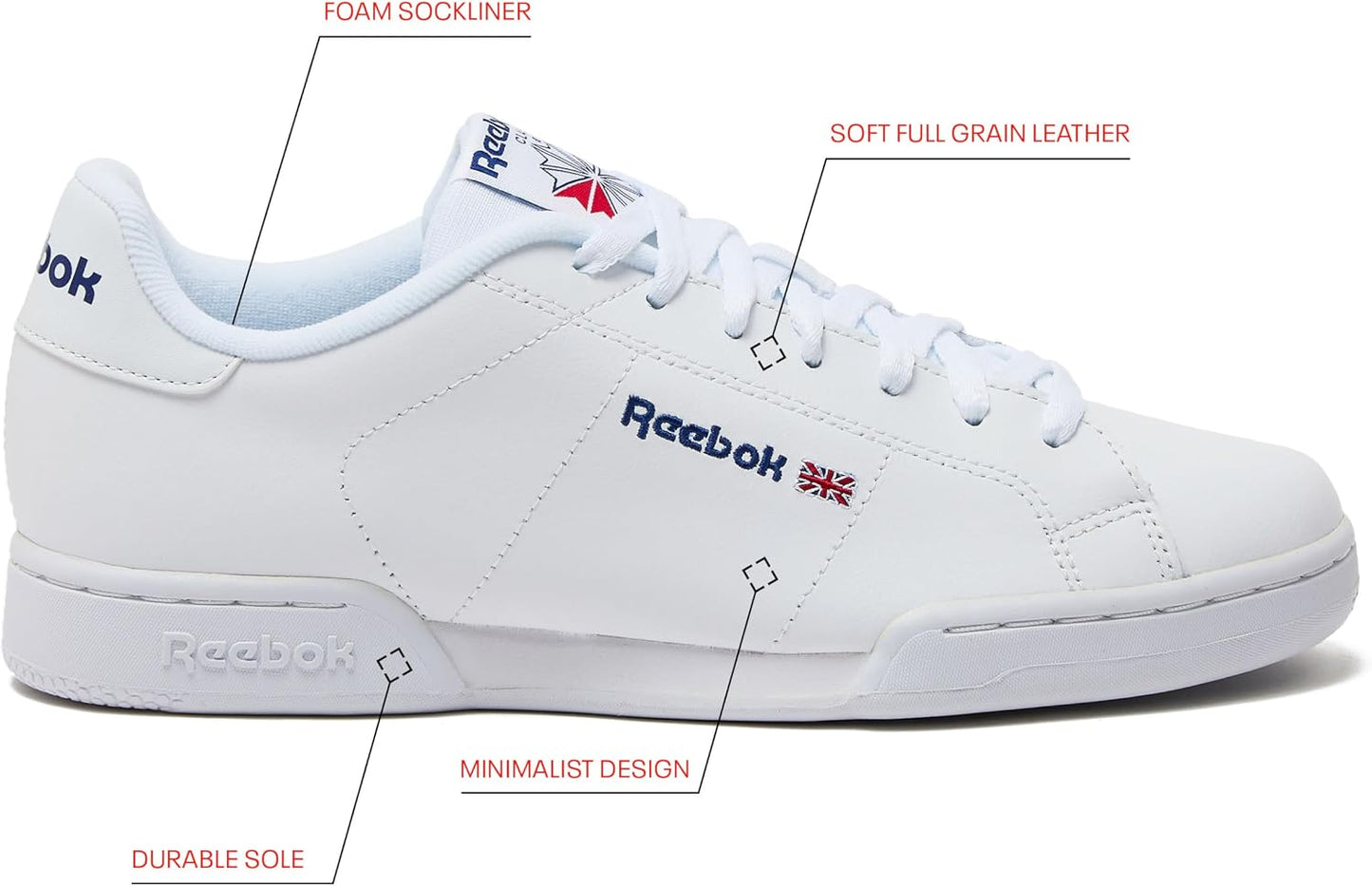 Reebok Classic Men's NPC II Fashion Sneakers