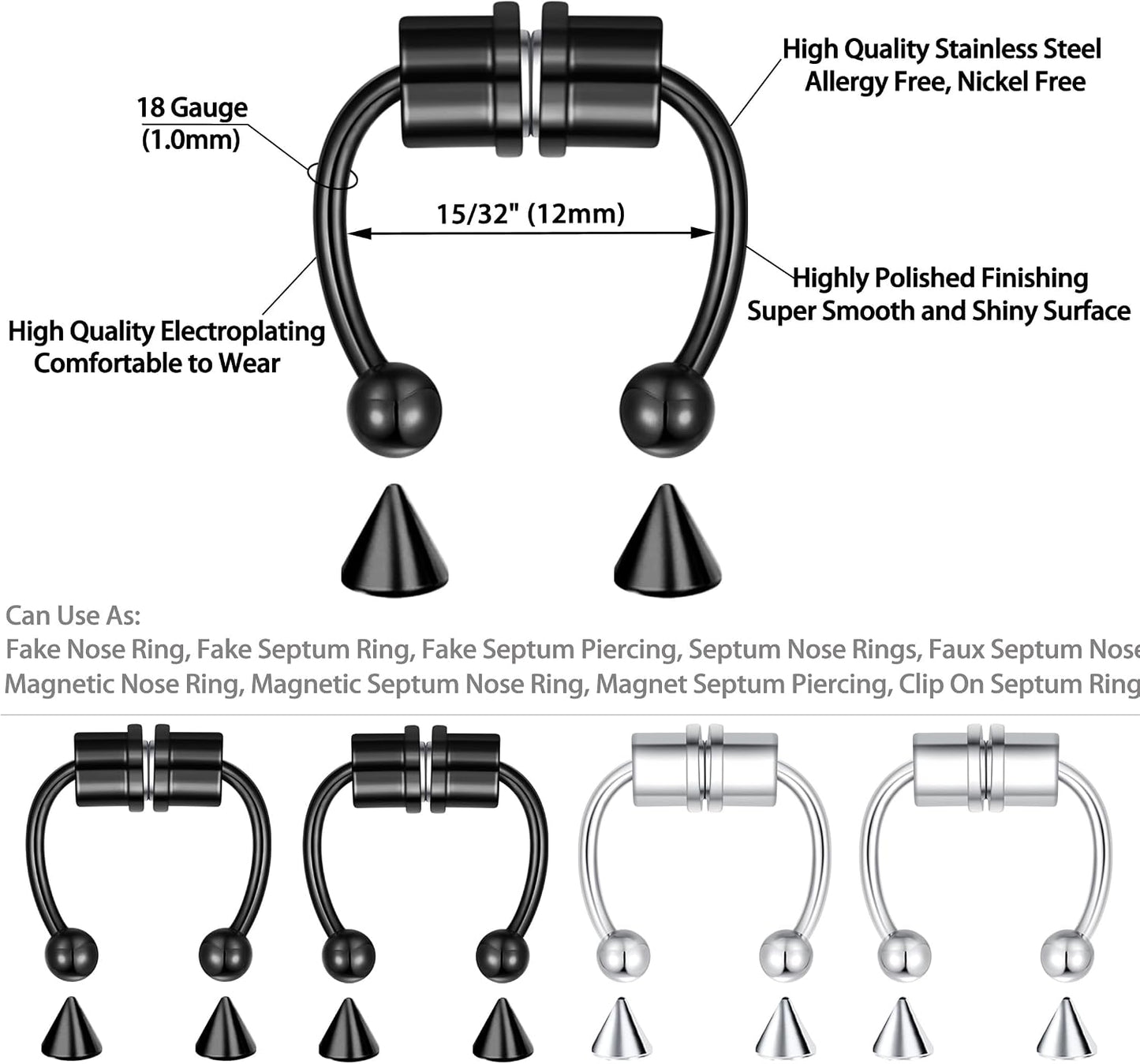 VELCARE's Magnetic Septum Nose Ring: A Game-Changer for Non-Piercing Enthusiasts