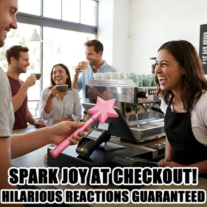 2 Pack 3D Printed Wand Tap to Pay, 2026 Upgrade Star Magic Fairy Pay Wand, Starlight Magic Wand Contactless Payment Card Holder, Suitable Scenarios for Card Payment, Easy Checkout