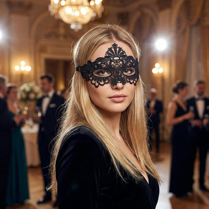8Pcs Mardi Gras Masquerade Mask for Women Vintage Antique Lace Venetian Mask for Halloween Masquerade Party
