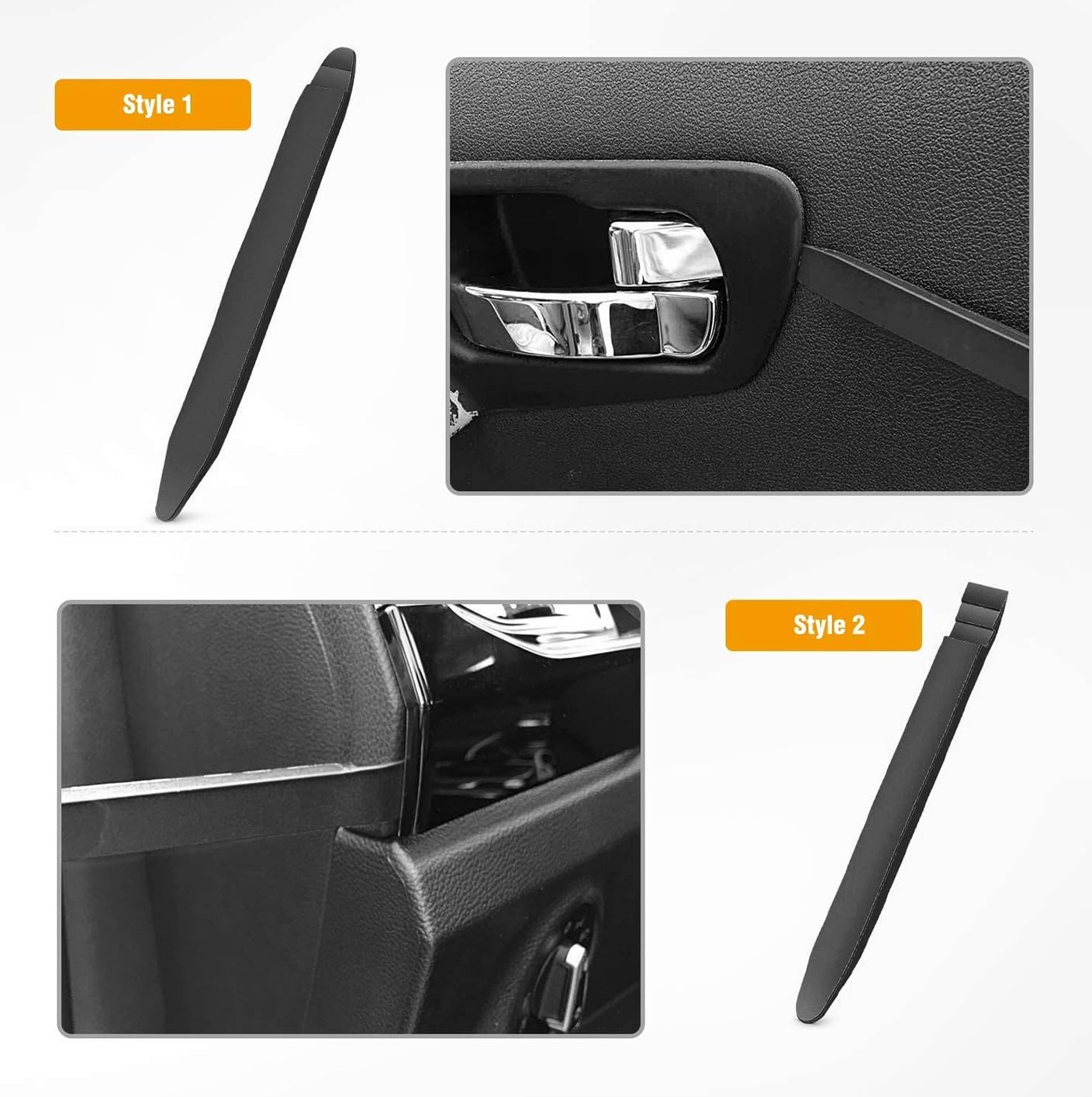 GOOACC 5PCS Auto Trim Removal Tool Kit No-Scratch Pry Tool Kit for Car Door Clip Panel & Audio Dashboard Dismantle -5PCS