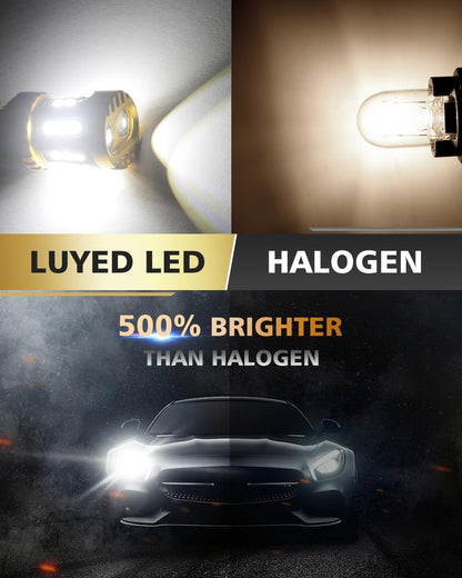 LUYED 3157 LED-Birnen Rückfahrlicht Xenon-Weiß 1800 Lumen Super Hell 78 SMD 3056 3156 3057 4157 LED-Birnen, Verwendet für Rückfahrlichter, Bremslichter, Rücklichter, Blinker, 2er-Pack