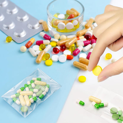 Aubeco 5x7 Zoll 240 Stück selbstklebende, transparente Cellophanbeutel, Klebebeutel für Kekse und Leckereien zum Selbermachen, für kleine Produkte, Lebensmittel und Geschenkverpackungen
