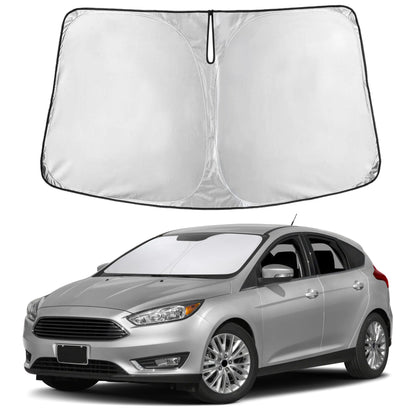 EcoNour Car Windshield Sunshade | Blocks 99% Heat & Keeps Interior Cool | Universal Fits Cars, SUVs, Trucks | Automotive Sun Screen, Visor & Car Accessories for Summer | Medium (64x32 Inches)