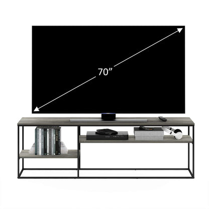 Furinno TOMI TV Stand, 5-Cube Entertainment Center with Open Shelf, Reversible TV Console, for Living Room, Bedroom, Home Office, Green
