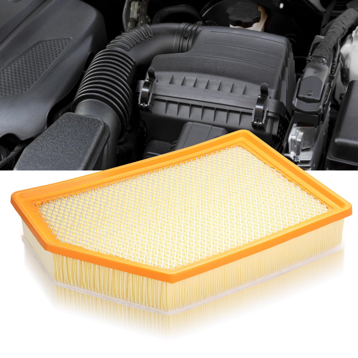 CA10262 Engine Air Filter Fit Ford Expedition/F150/F250/F350 (2007-2021) & Lincoln Navigator Replaces FA1883, 7C3Z9601A, A35642