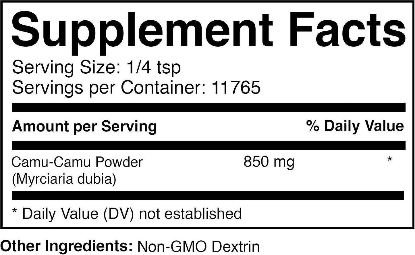 Prescribed For Life Camu Camu Powder | Camu Berry Superfood Fruit Powder for Smoothies | 20% Natural Vitamin C Standardized Extract Powder | Gluten Free, Non-GMO, Soy Free, Sugar Free (10 kg / 22 lb)