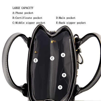 Jeniulet Geldbörsen und Handtaschen für Damen Mode Damen PU-Leder Top-Griff Satchel Schulter Tragetaschen Dunkelgrau 10.2" x 3.9" x 7.9"