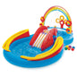 Intex 96" x 78" x 28" Inflatable Jungle Adventure Play Center Spray Kiddie Pool - Backyard Kids Water Slide, Outdoor Blow-Up Splash Pad for Toddlers