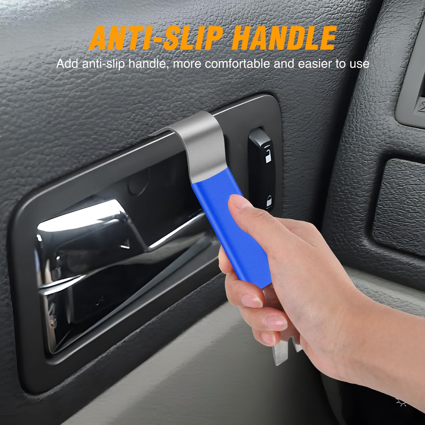 GOOACC 5PCS Auto Trim Removal Tool Kit No-Scratch Pry Tool Kit for Car Door Clip Panel & Audio Dashboard Dismantle -5PCS