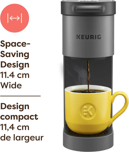 Keurig K-Mini Go Single Serve K-Cup Pod Coffee Maker, 1.24 L removable reservoir, Gray