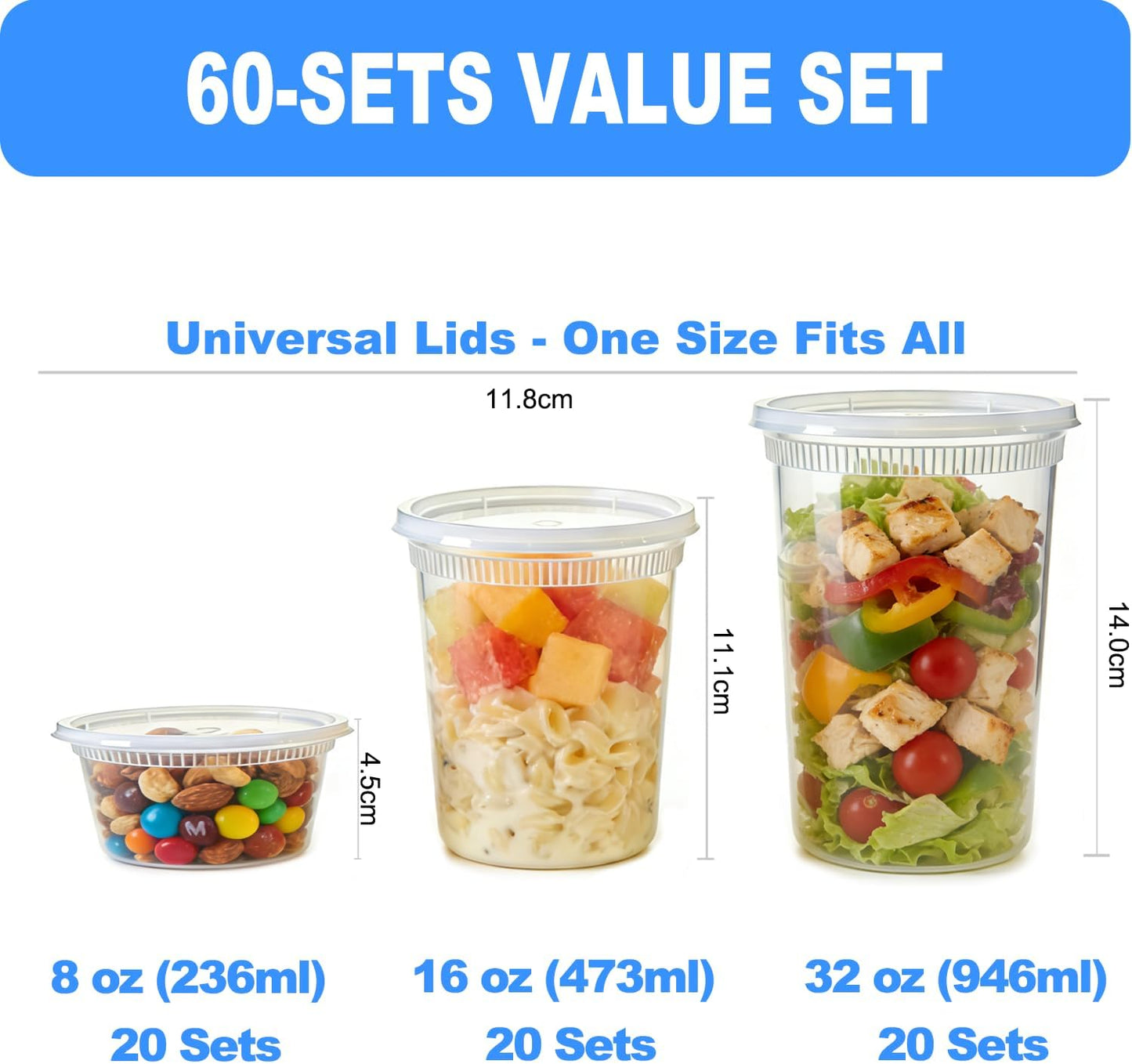 Pure Future 10-teiliges Set (5er-Pack, 1 l) Borosilikatglas-Lebensmittelbehälter mit verbesserten abnehmbaren Verschlussdeckeln – auslaufsichere Essenszubereitungs-Lunchboxen, ofen-/mikrowellengeeignet
