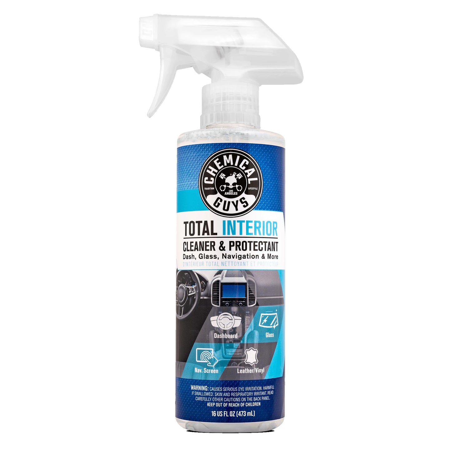 Chemical Guys Total Interior Reiniger & Protector, sicher für Autos, LKWs, SUVs, Motorräder, Wohnmobile & mehr, 473 ml (2er-Pack), Frischer Duft