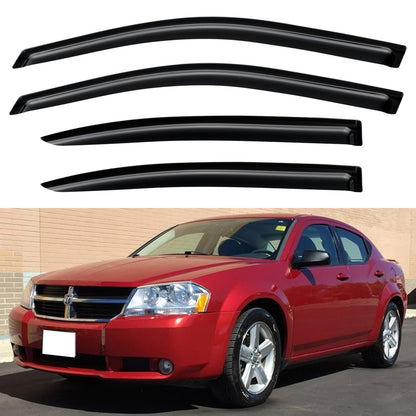Window Visors Rain Guards for 2015-2026 Ford F150 SuperCrew & 2017-2026 F-150 Raptor F250 F350 F450 F550 Super Duty Crew Cab, Out-Channel Window Vent Deflectors Visors Shades Protectors